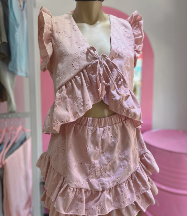 Top Broderie y Lino Premium