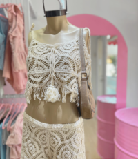 Pantalón Sumatra de hilo natural mujer Vanitty