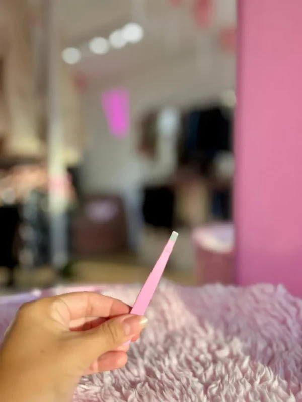 Pinza de Depilar Diagonal – Rosa Bebé
