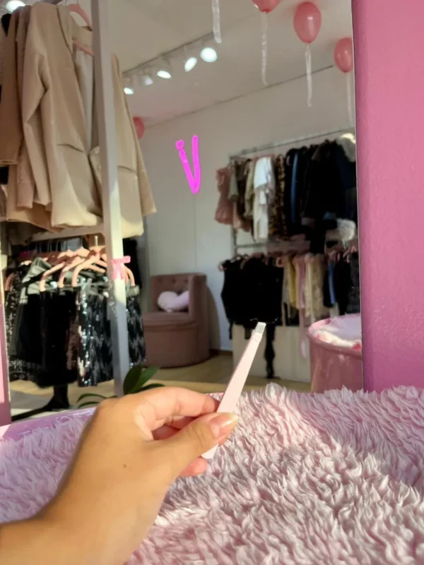 Pinza de Depilar Recta – Rosa Viejo