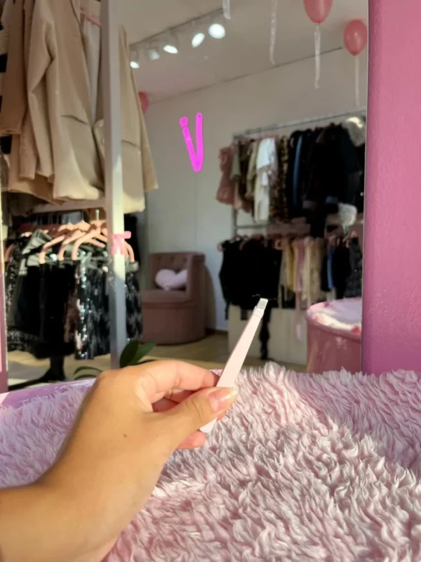 Pinza de Depilar Recta – Rosa Viejo