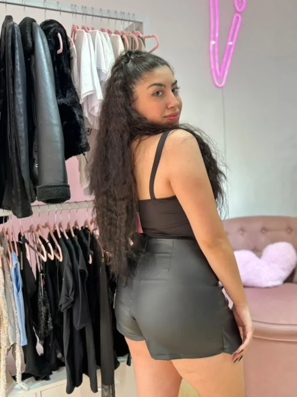 Top Marina de Eco Cuero – Estilo Corset