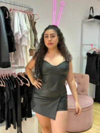 Top Marina de Eco Cuero – Estilo Corset