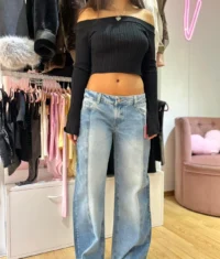 Jeans Wide Leg Psychic – Azul y Turquesa