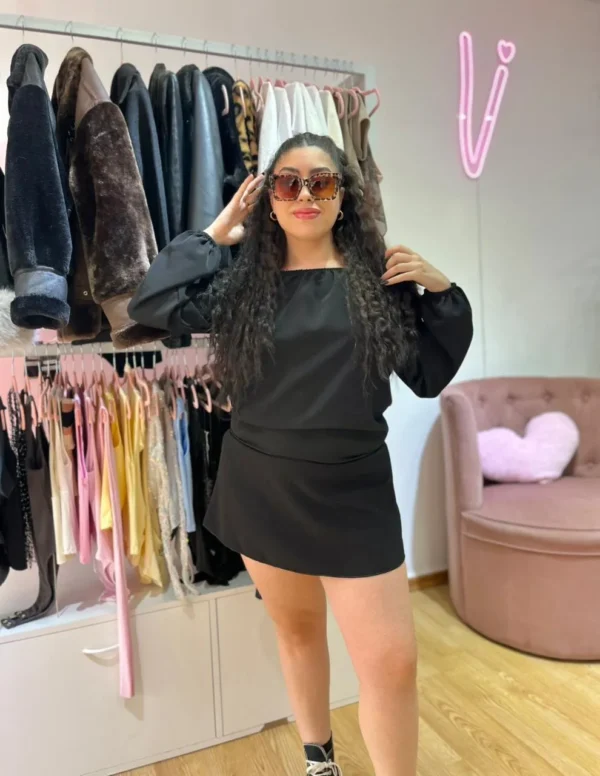 Vestido Paisana de Sedita Proenza – Negro