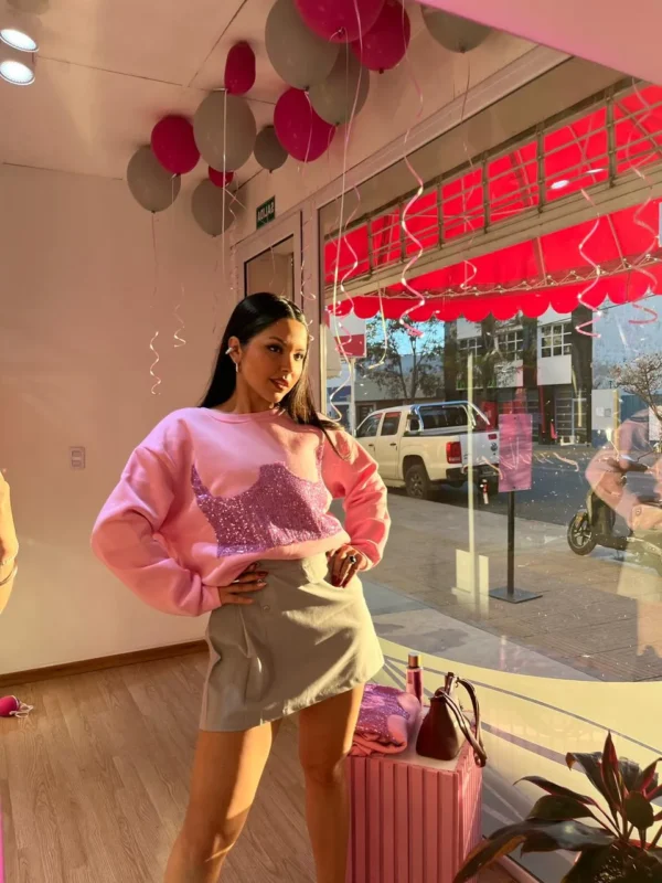 Buzo Marryel con Brillos – Rosa Fuerte | Cápsula Vanitty