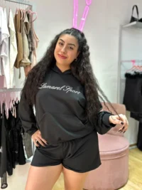 Conjunto Rústico Buzo Canguro + Short con Estampa