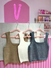 Blusa de Hilo de Bremer Tipo Top Musculosa – Multicolor