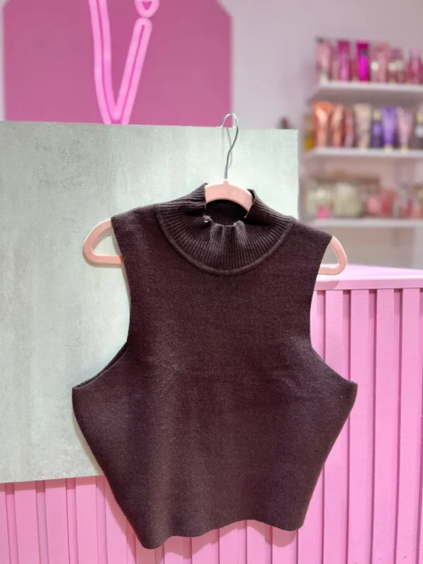 WhatsApp Image 2026-04-26 at 2.01.06 PM Blusa Musculosa de Hilo de Bremer con Cuello Alto