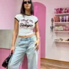 Jeans Recto con Roturas – Celeste | Inquieta