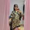 Vestido lencero animal print